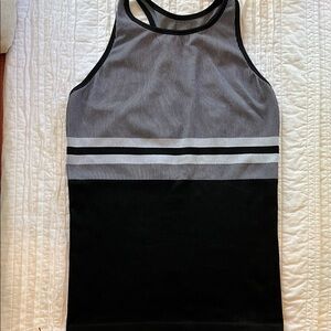 Ryka Striped Black and Gray Tank Top
